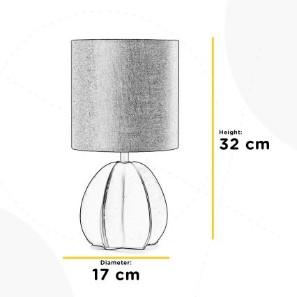 ONLI - Stolní lampa CARAMBOLA 1xE14/6W/230V béžová/hnědá