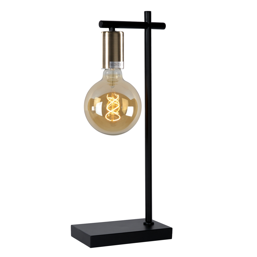 ONLI - Stolní lampa CROSS 1xE27/22W/230V černá/mosaz