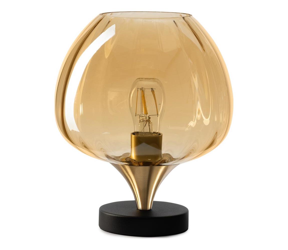 ONLI - Stolní lampa ELIDE 1xE27/15W/230V černá/měděná 5108/L