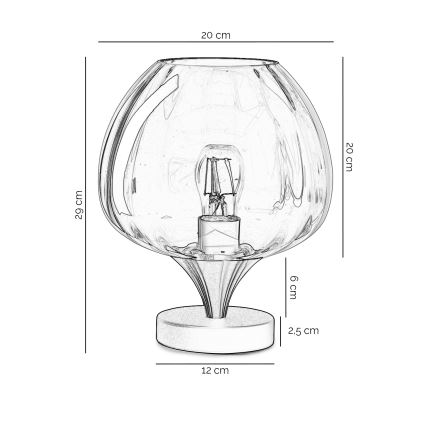 ONLI - Stolní lampa ELIDE 1xE27/15W/230V černá/měděná