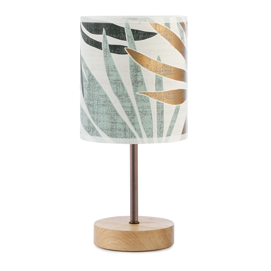ONLI - Stolní lampa FLORA 1xE27/22W/230V 28 cm zelená/zlatá