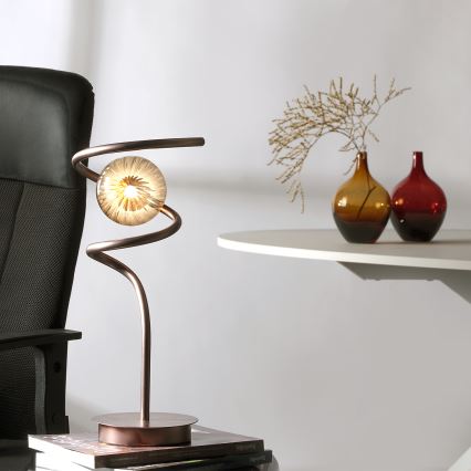 ONLI - Stolní lampa FRIDA 1xG9/10W/230V 42 cm měděná