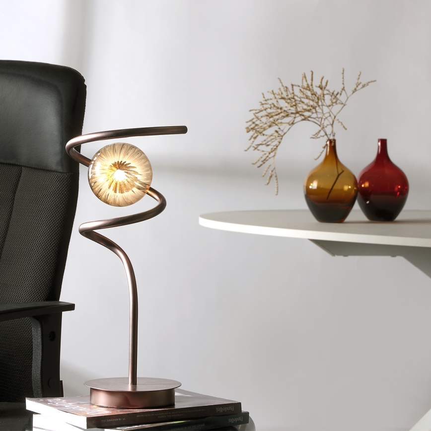ONLI - Stolní lampa FRIDA 1xG9/10W/230V 42 cm měděná