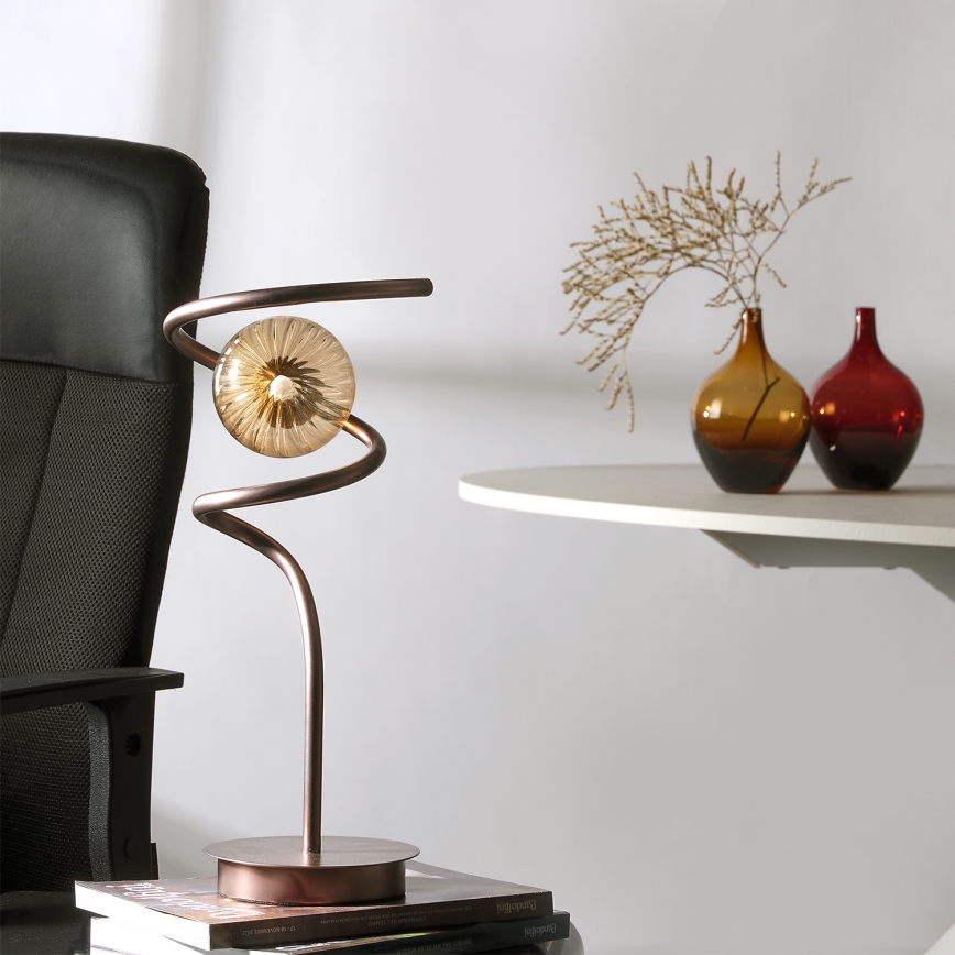 ONLI - Stolní lampa FRIDA 1xG9/10W/230V 42 cm měděná