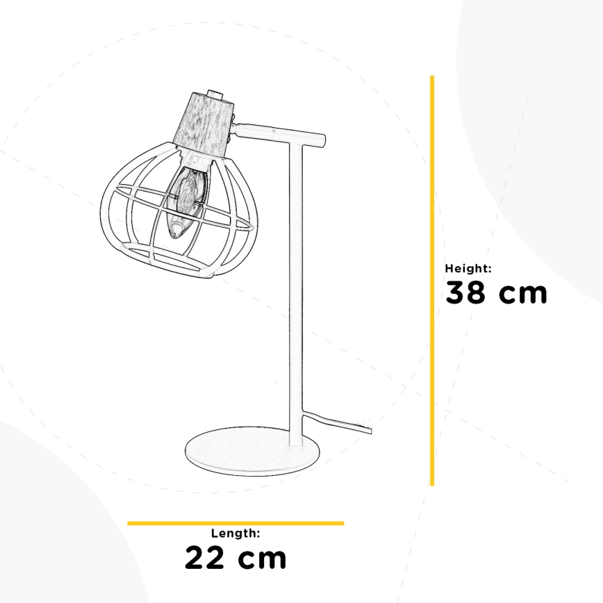 ONLI - Stolní lampa GINGER 1xE14/6W/230V