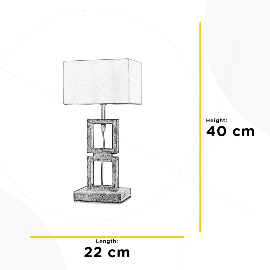 ONLI - Stolní lampa KISAR 1xE27/22W/230V