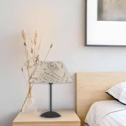 ONLI - Stolní lampa MAIDA 1xE27/15W/230V 40 cm hnědá