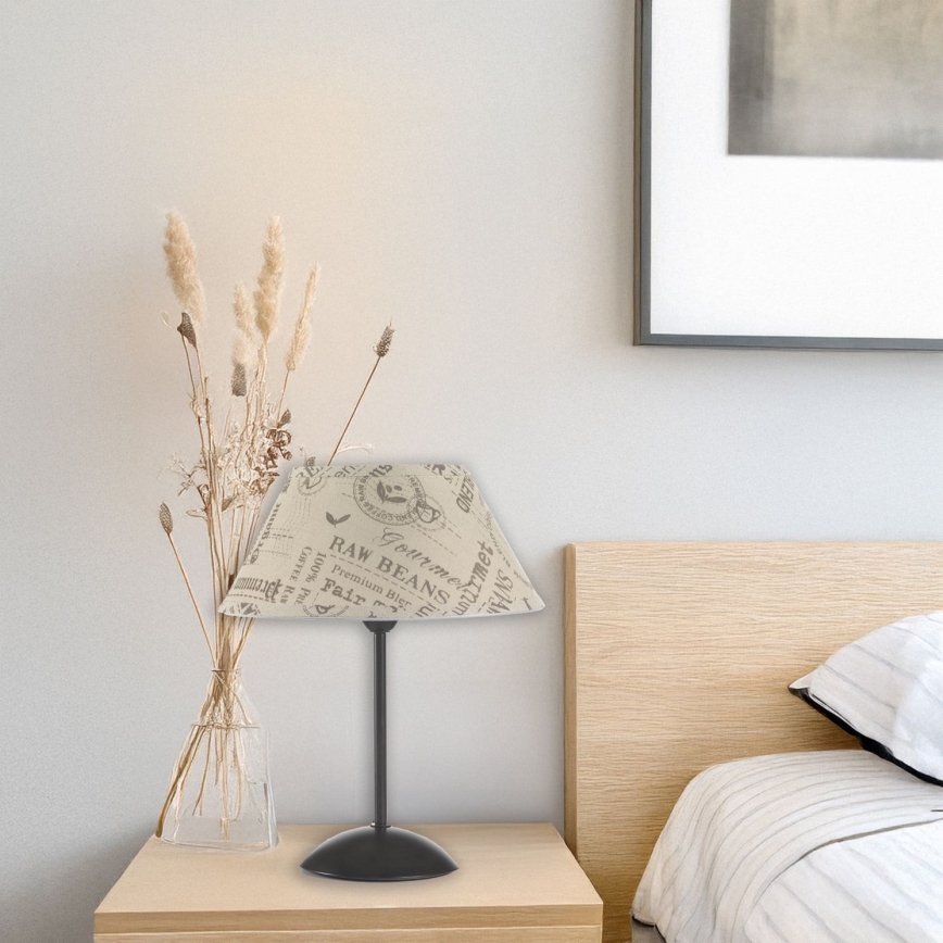 ONLI - Stolní lampa MAIDA 1xE27/15W/230V 40 cm hnědá