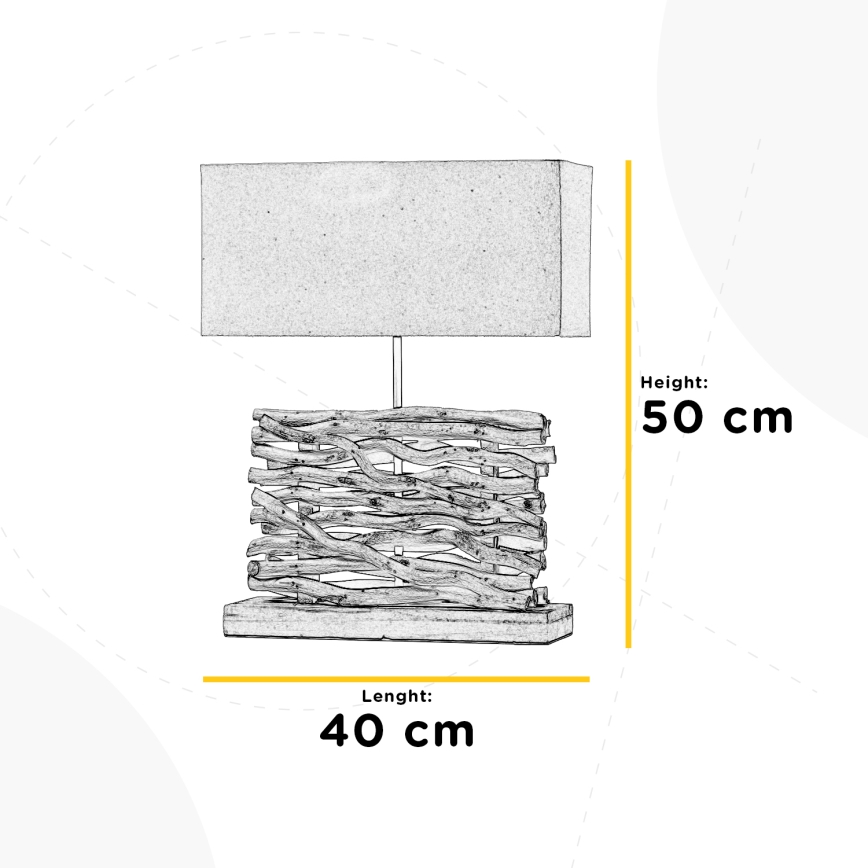 ONLI - Stolní lampa MARICA 1xE27/22W/230V 50 cm