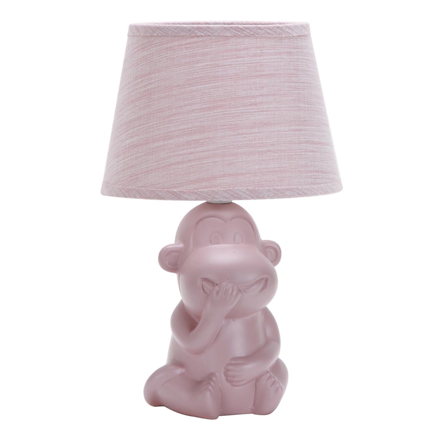 ONLI - Stolní lampa MONKEY 1xE14/6W/230V růžová