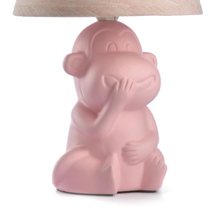 ONLI - Stolní lampa MONKEY 1xE14/6W/230V růžová