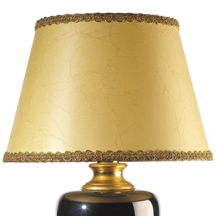 ONLI - Stolní lampa MOZART 1xE27/22W/230V černá/zlatá 75 cm