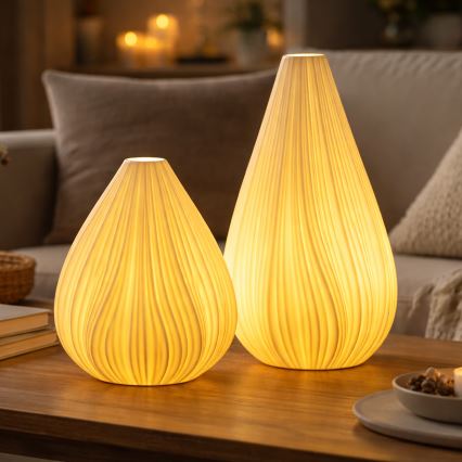 ONLI - Stolní lampa NUVIA 1xE14/6W/230V 32 cm bílá