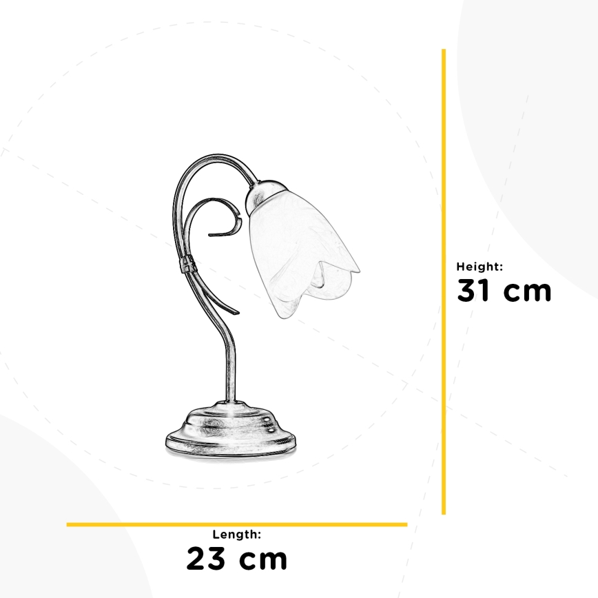 ONLI - Stolní lampa ODINO 1xE14/6W/230V 30 cm
