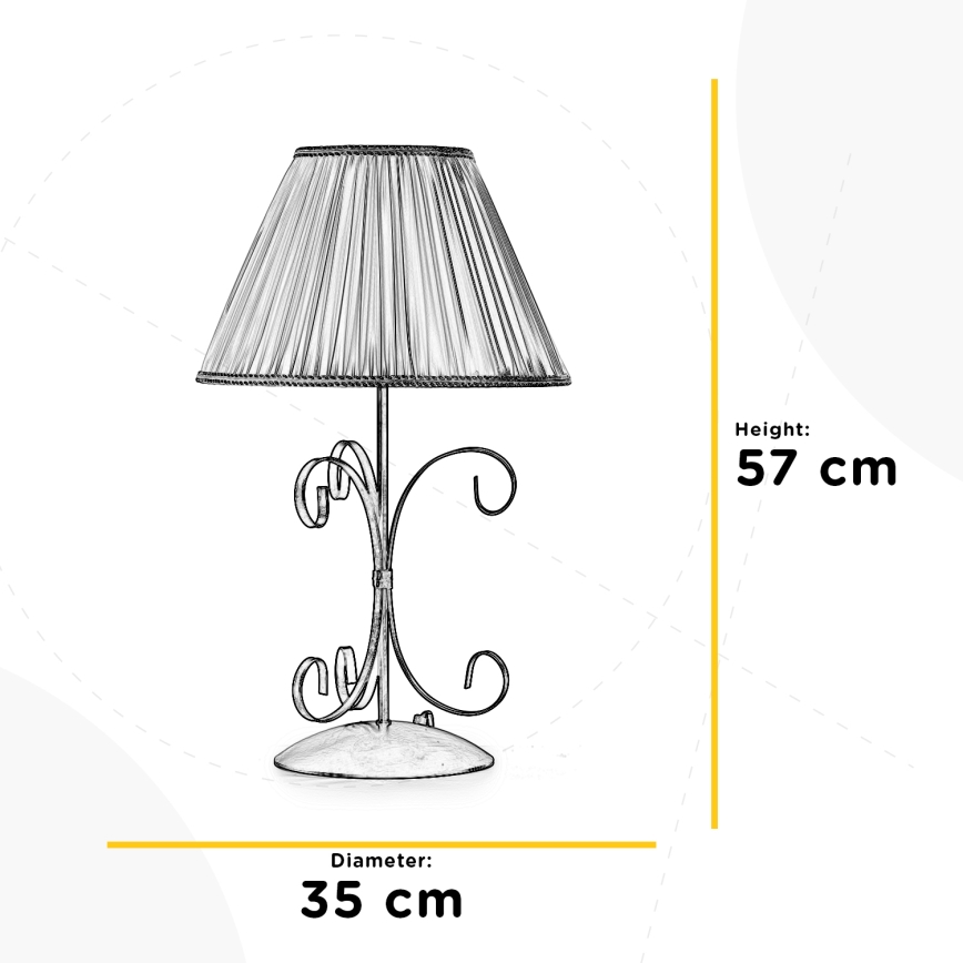 ONLI - Stolní lampa ODINO 1xE27/22W/230V 57 cm