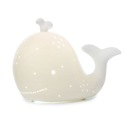 ONLI - Stolní lampa PORCELLANA 1xE14/6W/230V 16,2 cm velryba