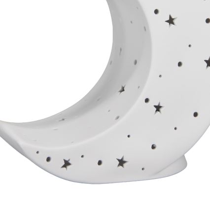 ONLI - Stolní lampa PORCELLANA 1xE14/6W/230V 21 cm měsíc