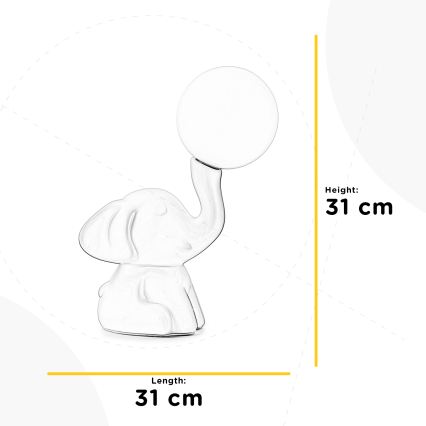 ONLI - Stolní lampa PORCELLANA 1xG9/6W/230V 31 cm slon