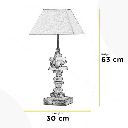 ONLI - Stolní lampa SEREGON 1xE27/22W/230V 63 cm