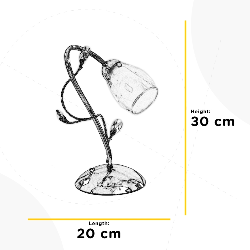 ONLI - Stolní lampa SHARON 1xE14/6W/230V 30 cm