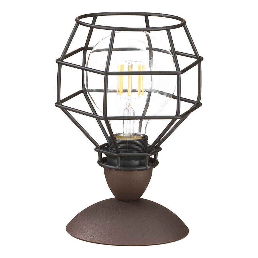 ONLI - Stolní lampa SPIDER 1xE27/15W/230V 23 cm černá/hnědá