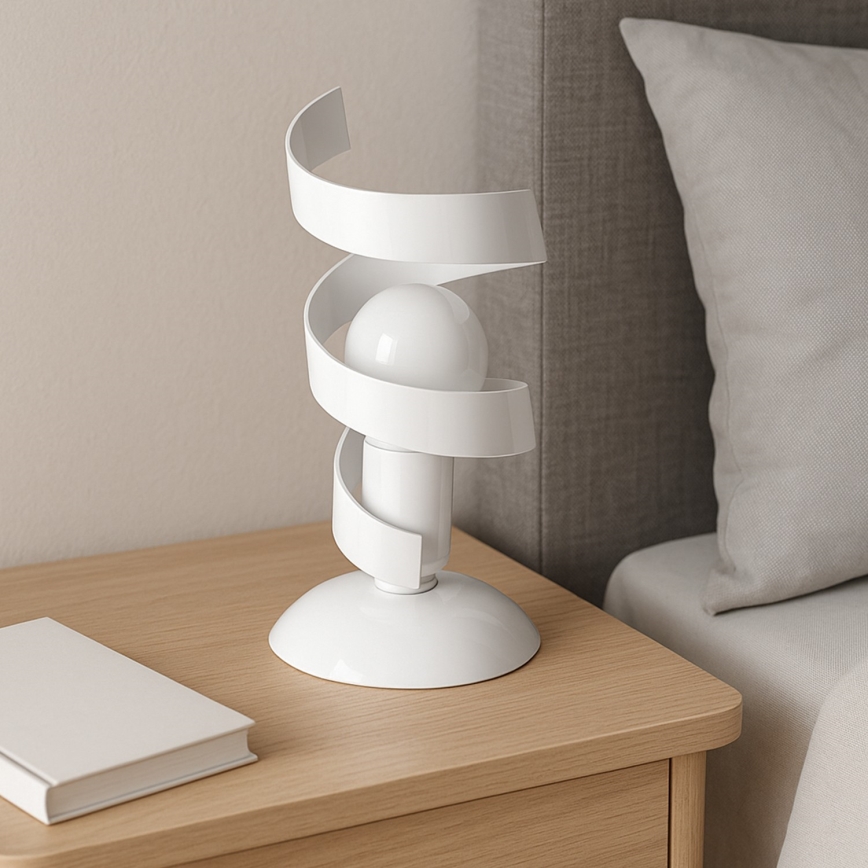 ONLI - Stolní lampa ZOE 1xE14/6W/230V 22 cm bílá