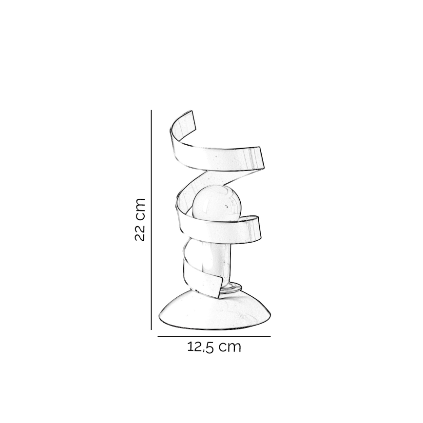 ONLI - Stolní lampa ZOE 1xE14/6W/230V 22 cm bílá
