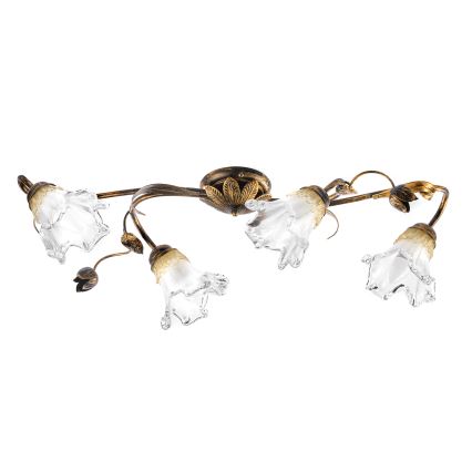 ONLI - Stropní svítidlo ARIANNA 4xE14/6W/230V bronzová