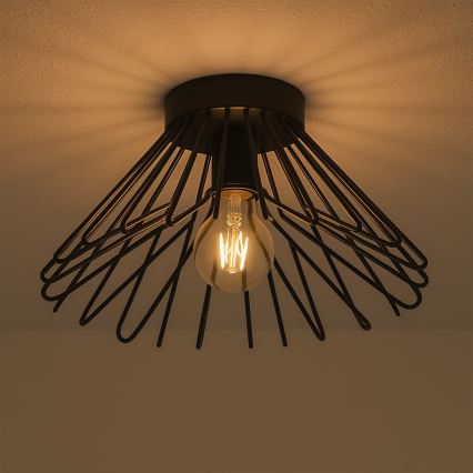 ONLI - Stropní svítidlo DUCCIO 1xE27/22W/230V pr. 30 cm černá
