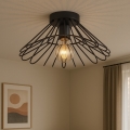 ONLI - Stropní svítidlo DUCCIO 1xE27/22W/230V pr. 60 cm černá