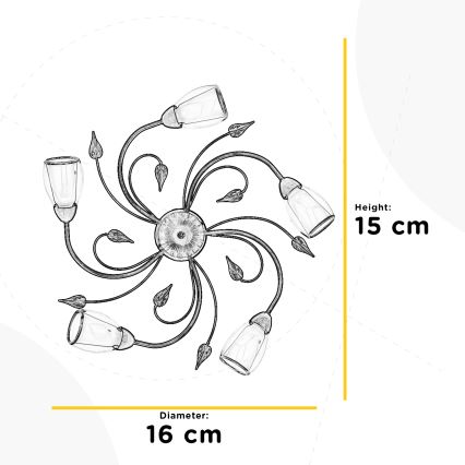 ONLI - Stropní svítidlo LILIANA 5xE14/6W/230V