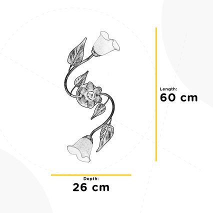 ONLI - Stropní svítidlo MIRANDA 2xE14/6W/230V