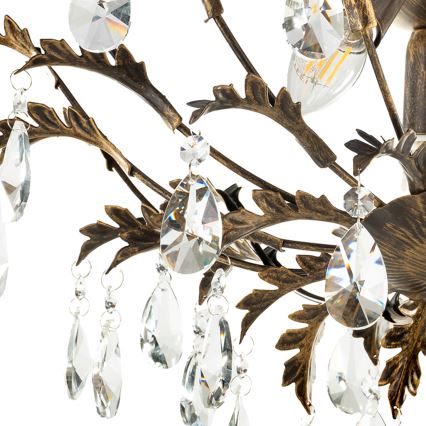 ONLI - Stropní svítidlo TERESA 3xE14/6W/230V bronzová