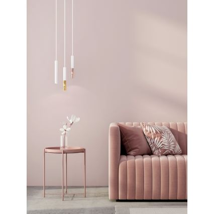 Open Design OR80841 - Lustr na lanku SLIMI 1xG9/3,5W/230V bílá/zlatá