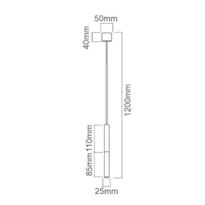 Open Design OR80841 - Lustr na lanku SLIMI 1xG9/3,5W/230V bílá/zlatá