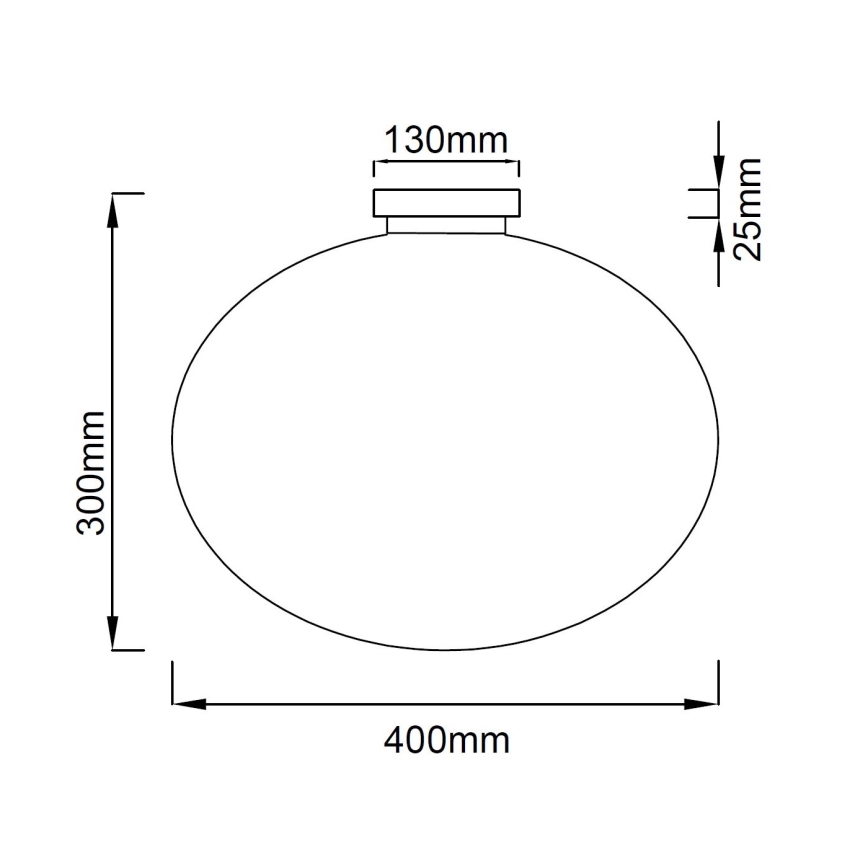 Open Design OR81169 - Stropní svítidlo PALLA 1xE27/12W/230V pr. 40 cm lesklý chrom