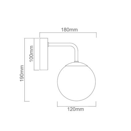 Open Design OR81398 - Koupelnová nástěnná lampa BAO 1xG9/8W/230V IP44 zlatá