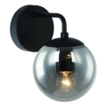 Open Design OR81411 - Nástěnná lampa BAO 1xE27/8W/230V černá/kouřová šedá