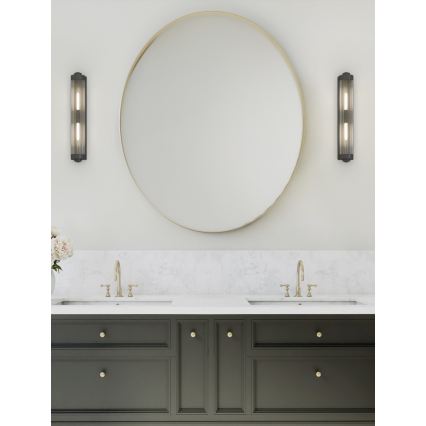 Open Design OR84498 - Koupelnová nástěnná lampa FUMI 2xG9/8W/230V IP44 černá