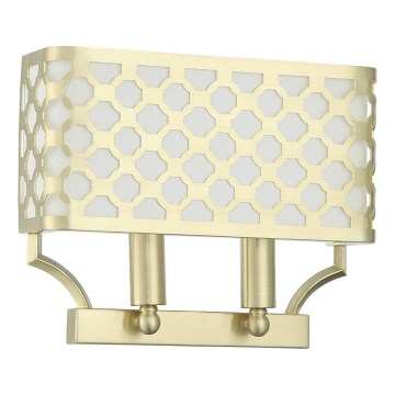 Open Design OR84603 - Nástěnné svítidlo VERNO 2xE14/12W/230V mosaz