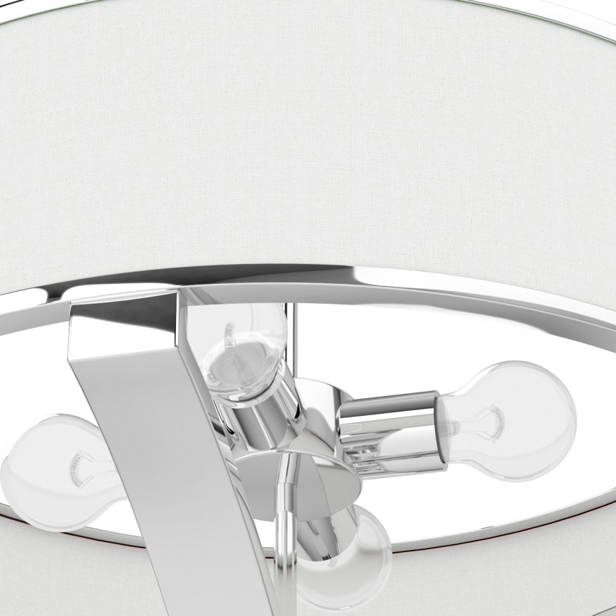 Open Design OR84801 - Lustr na tyči GERDO 4xE27/12W/230V lesklý chrom/bílá