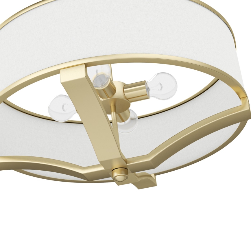 Open Design OR84818 - Lustr na tyči GERDO 4xE27/12W/230V mosaz/bílá