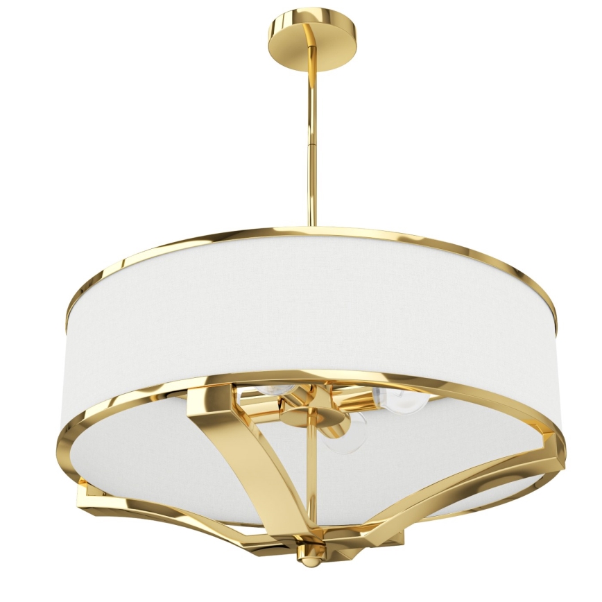 Open Design OR84825 - Lustr na tyči GERDO 4xE27/12W/230V zlatá/bílá