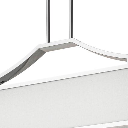 Open Design OR84849 - Lustr na tyči GERDO OVALE 6xE14/12W/230V lesklý chrom/bílá