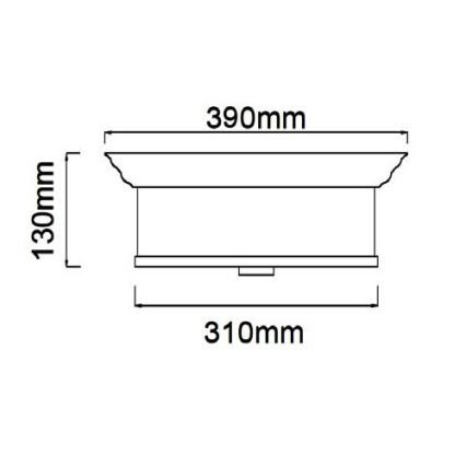 Open Design OR84863 - Stropní svítidlo FAMBURO 3xE14/12W/230V pr. 31 cm lesklý chrom