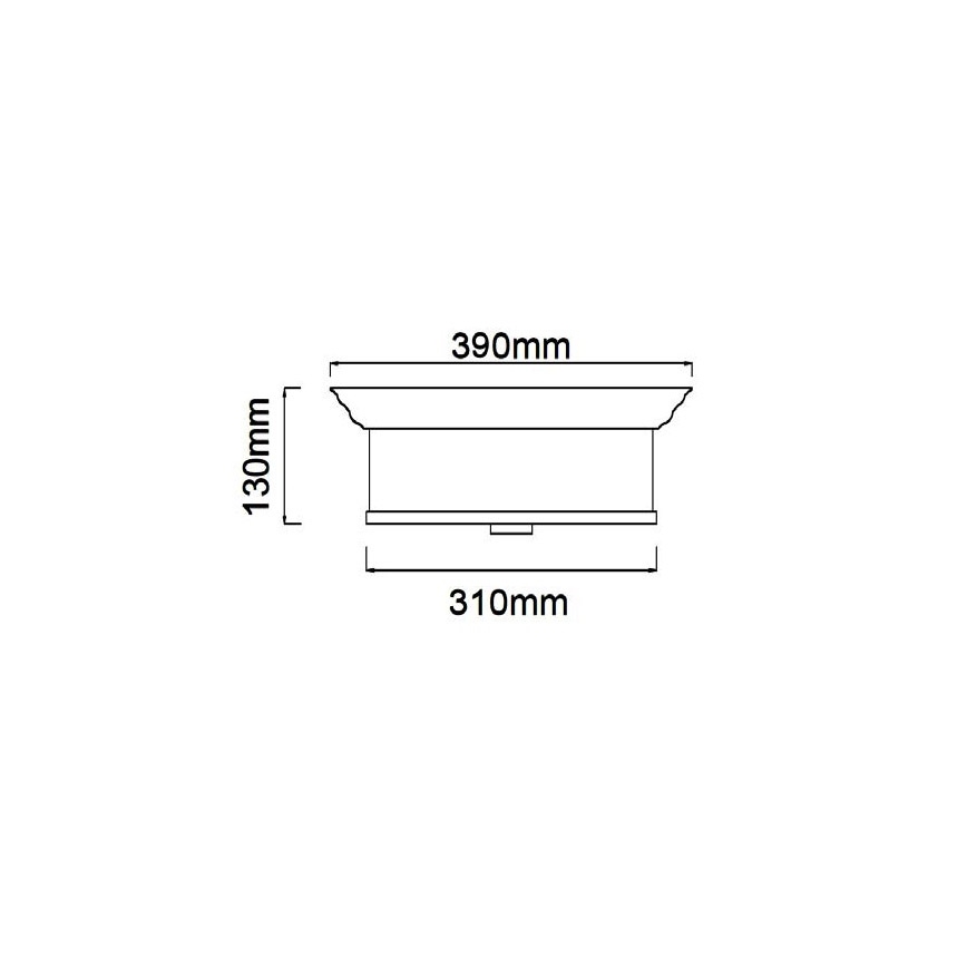 Open Design OR84870 - Stropní svítidlo FAMBURO 3xE14/12W/230V pr. 31 cm zlatá