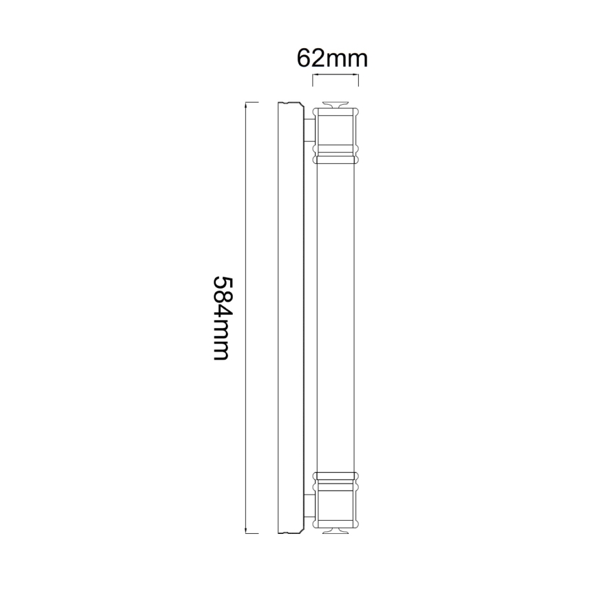Open Design OR85235 - LED Koupelnové osvětlení zrcadla OMI LED/13W/230V 58 cm IP44 lesklý chrom
