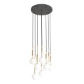 Open Design OR85334 - Lustr na lanku ERO 8xG9/8W/230V zlatá