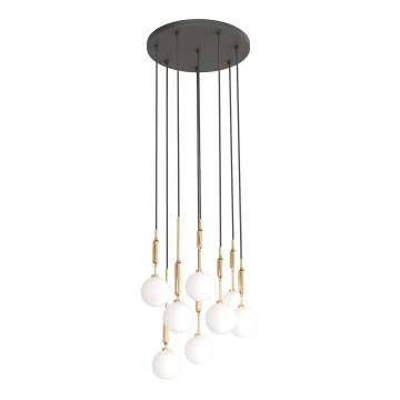 Open Design OR85334 - Lustr na lanku ERO 8xG9/8W/230V zlatá