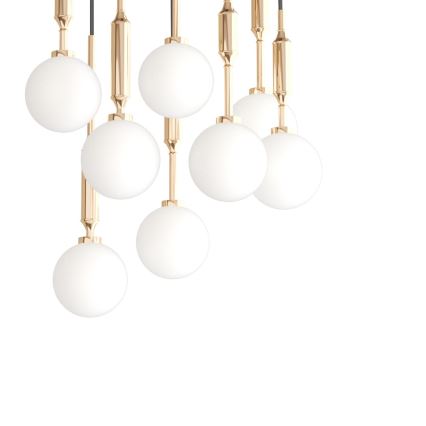 Open Design OR85334 - Lustr na lanku ERO 8xG9/8W/230V zlatá